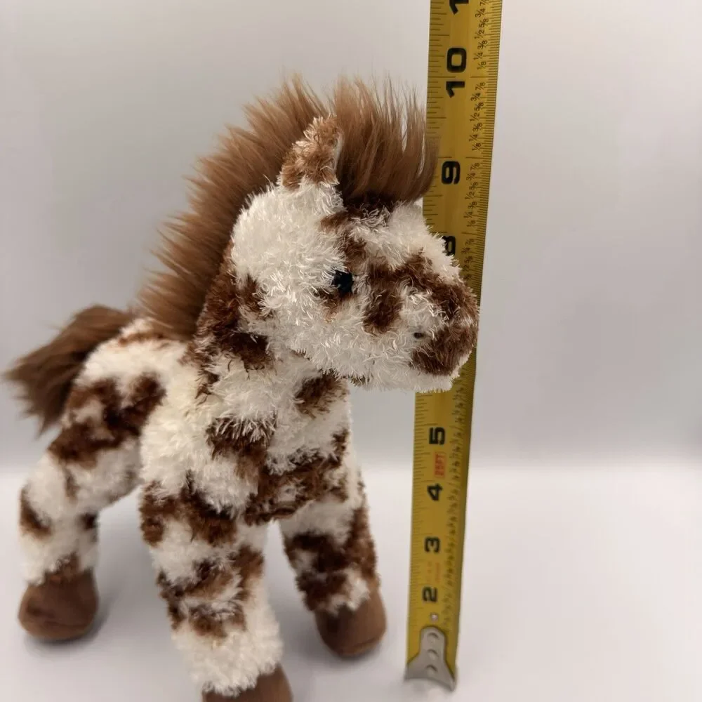 Douglas Stoney Appaloosa Horse Plush Brown White Spotted Pony Stuffed 10”